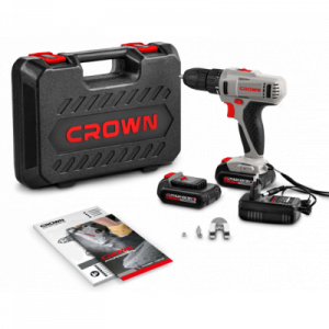 Винтоверт акумулаторен CROWN CT21052LH , 12 V, 1.5 Ah, 27 Nm