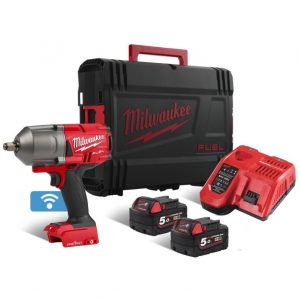 Акумулаторен ударен безчетков гайковерт Milwaukee M18ONEFHIWF12-502X, 18V, 1/2″