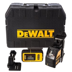 Лазерен нивелир линеен DEWALT DW088KD, 2 червени лъча