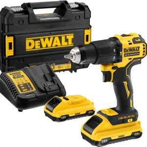 Винтоверт акумулаторен DeWALT DCD709D2T , 18 V, 65 Nm