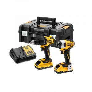 Комплект акумулаторни ударни винтоверти DeWALT DCK2062L2T, 18V