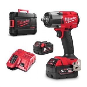 Акумулаторен ударен гайковерт MILWAUKEE M18FMTIW2F12-502X 1/2″, 745 Nm