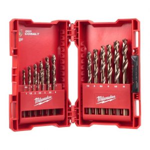Комплект свредла кобалтови за метал MILWAUKEE 4932352470 Shockwave Red Hex 1.0-10мм, 19 части