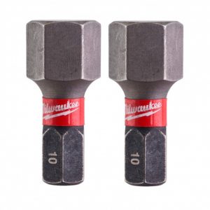 Накрайник ударен Milwaukee 4932430899 HEX10 x25 mm, 2 броя