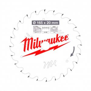 Циркулярен диск за дървесина Milwaukee 4932471931, 165x20 mm, 1.6x24ATB