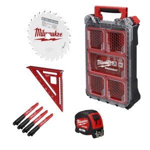 Работен комплект за дърводелци Milwaukee 4932493287, 5 части