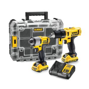 Акумулаторен комплект винтоверти 2 броя DEWALT DCK211D2T, 12 V