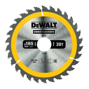 Диск с твърдосплавни пластини DeWALT DT1937, 165/1.5/30