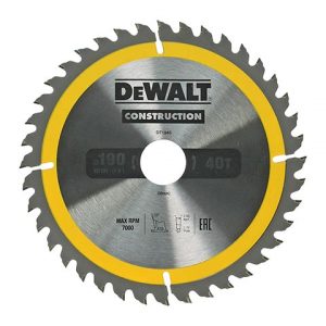 Циркулярен диск за дърво DeWalt DT1945, 190/1.7/30