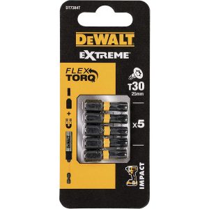 Накрайници за винтоверти Torx DeWALT DT7384T, T30 x 25 mm , 5 броя