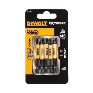 Накрайници за винтоверти Torx DeWalt DT7399T, T40 x 57 mm, 5 броя
