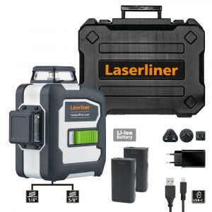 Зелен линеен лазер Laserliner CompactPlane-Laser 3G Pro, 036.295A