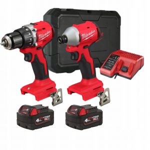 Акумулаторен комплект винтоверти Milwaukee M18BLCPP2A-402C, 18 V