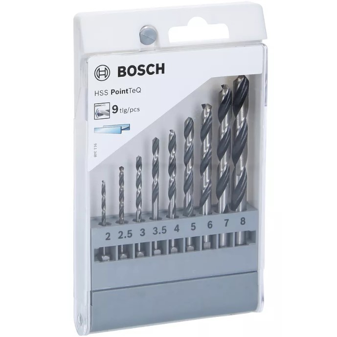 Комплект свредла за метал BOSCH PointTeQ 2607002826, 9 части - Image 2