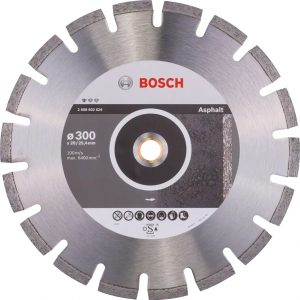 Диамантен диск BOSCH STANDARD FOR ASPHALT 2608602624, 300×20/25.4×2.8×10 за асфалт