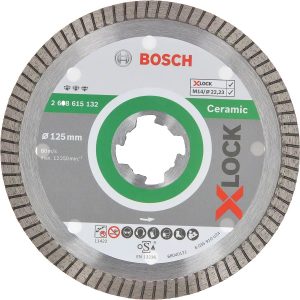 Диамантен диск BOSCH X-LOCK BEST FOR CERAMIC 2608615132, 125x22.23x1.4x7, за керамика