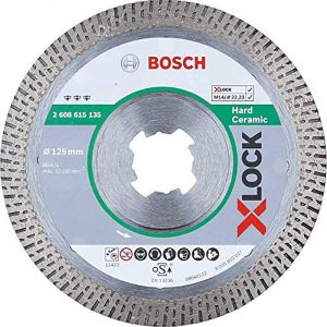 Диамантен диск BOSCH X-LOCK BEST FOR HARD CERAMIC 2608615135, 125x22.23x1.8x10, за твърда керамика