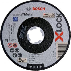 Диск за рязане на метал BOSCH X-LOCK EXPERT FOR METAL 2608619255, 125 x 2.5 mm