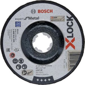Диск за шлайфане на метал BOSCH X-LOCK EXPERT FOR METAL 2608619259, 125 x 6 mm