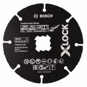 Диск за рязане BOSCH X-LOCK CARBIDE MULTI WHEEL 2608619284, 125 x 1 mm