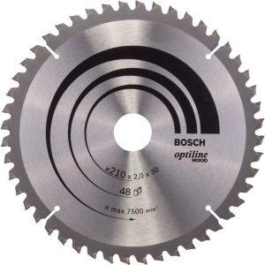 Диск за циркуляр BOSCH OPTILINE WOOD 2608640430, 210×30×2x48Z