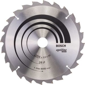 Диск за циркуляр BOSCH OPTILINE WOOD 2608640434, 254×30×2x24Z