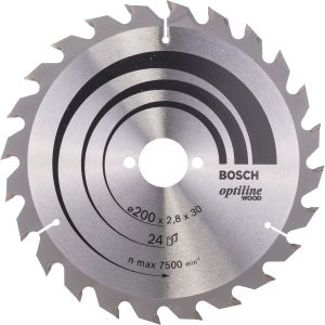 Диск за циркуляр BOSCH OPTILINE WOOD 2608640618, 200×30×2.8x24Z