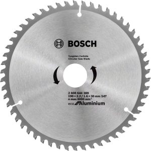 Диск за циркуляр BOSCH ECO FOR ALUMINUM 2608644389, 190x30x2.2x54Z mm, за алуминий