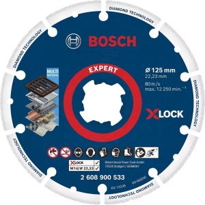 Диамантен диск BOSCH X-LOCK EXPERT DIAMOND METAL 2608900533, 125x22.23, за метал