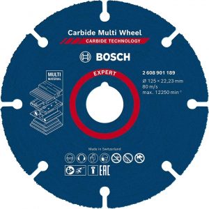 Диск за рязане BOSCH EXPERT CARBIDE MULTI WHEEL 2608901189, 125 x 1 mm, за дърво
