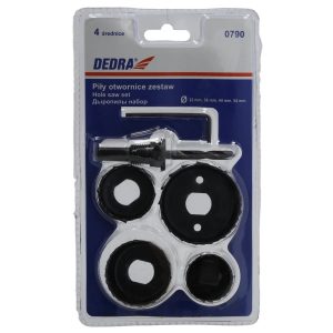 Боркорони за дърво комплект DEDRA 0790, 4 броя