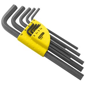 Ключове Г-образени имбуси шестостен комплект STANLEY 1-13-947