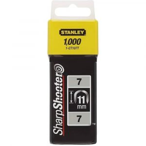 Скоба за такер за кабели Stanley 1-CT107T, тип 7, 11mm, 1000 броя