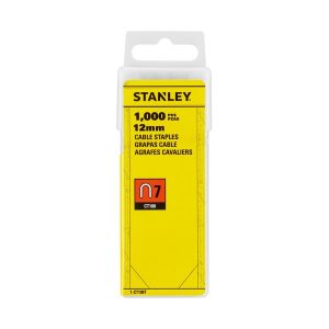 Скоба за такер за кабели Stanley 1-CT108T, тип 7, 12mm, 1000 броя