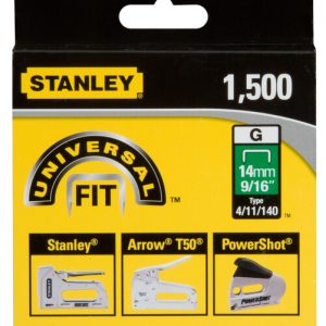 Скоба за такер Stanley 1-TRA709TCS, тип G, 14mm, 1500 броя