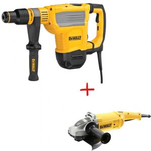 Комплект електрически перфоратор DeWALT D25614K + ъглошлайф DeWALT DWE492S
