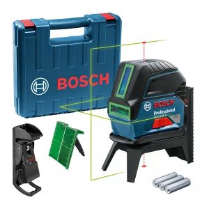 Линеен лазерен нивелир BOSCH GCL 2-15 G, зален лъч